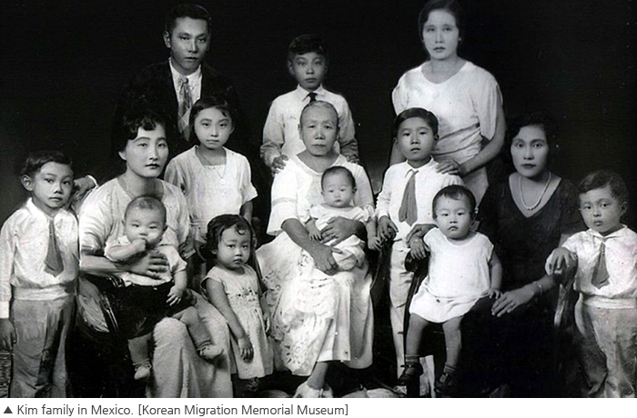Photo - Kim family in Mexico. Korean Migration Memorial Museum