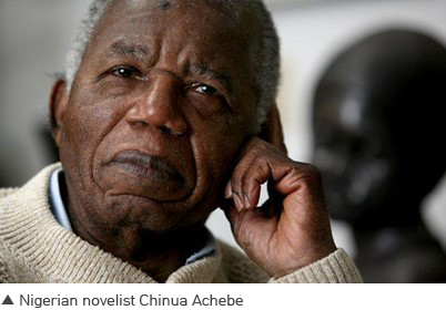 Nigerian novelist Chinua Achebe